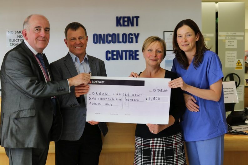 Presentation of Benenden Hospital's cheque