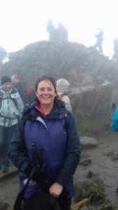Pauline and family climb Snowdon